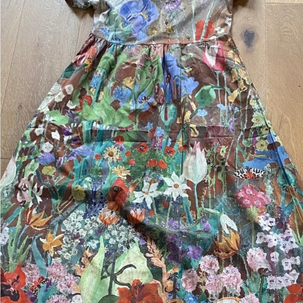 MISSLOOK Multicolor Abstract Print Dress
